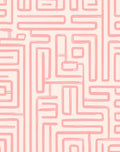 Pink Maze Abstract Pattern Rug