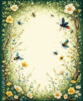 Whimsical Garden Life Fantasy Design Rug