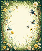 Whimsical Garden Life Fantasy Design Rug