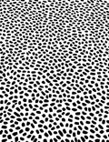 Black White Abstract Dot Pattern Rug