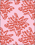 Bold Coral Organic Pattern Design Rug
