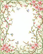 Botanical Garden Floral Vines Rug