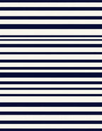 Classic Navy Cream Striped Pattern Rug