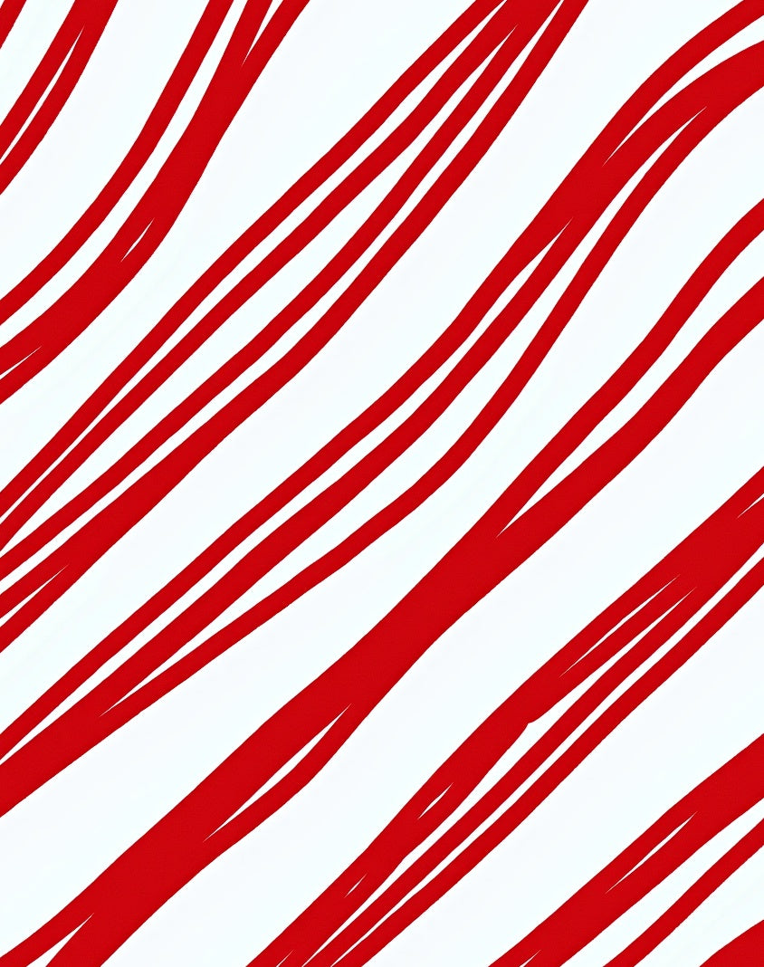Crimson White Diagonal Stripe Rug
