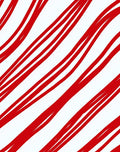 Crimson White Diagonal Stripe Rug