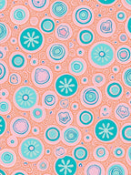 Whimsical Circles Vibrant Pattern Rug
