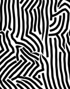 Abstract Black White Brushstroke Stripes Rug