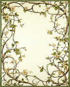 Vines And Blossom Pattern Rug