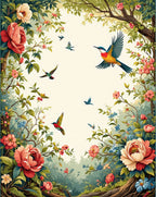 Garden Birds Floral Delight Rug