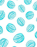 Aqua Blue Leafy Texture Rug