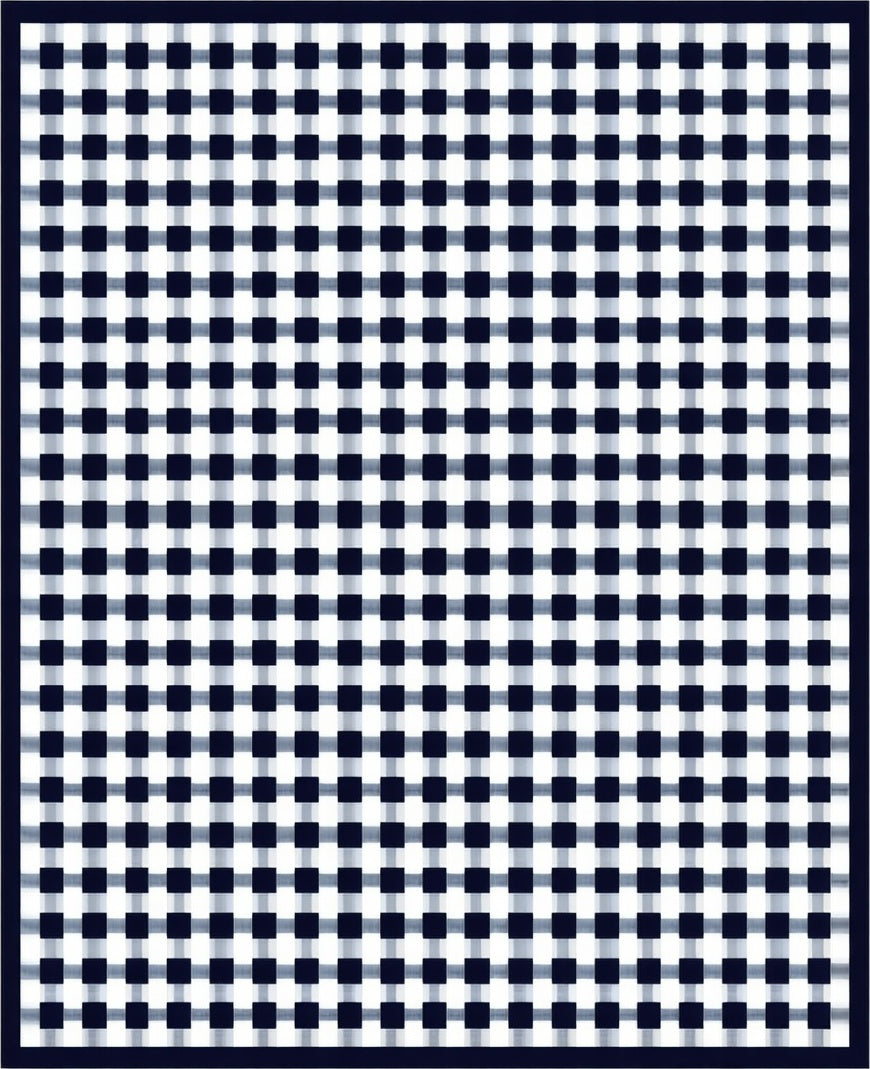 Classic Gingham Check Pattern Design Rug
