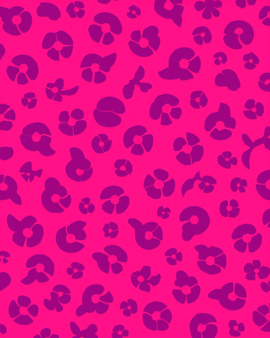 Bold Floral Pattern in Pink and Purple Rug