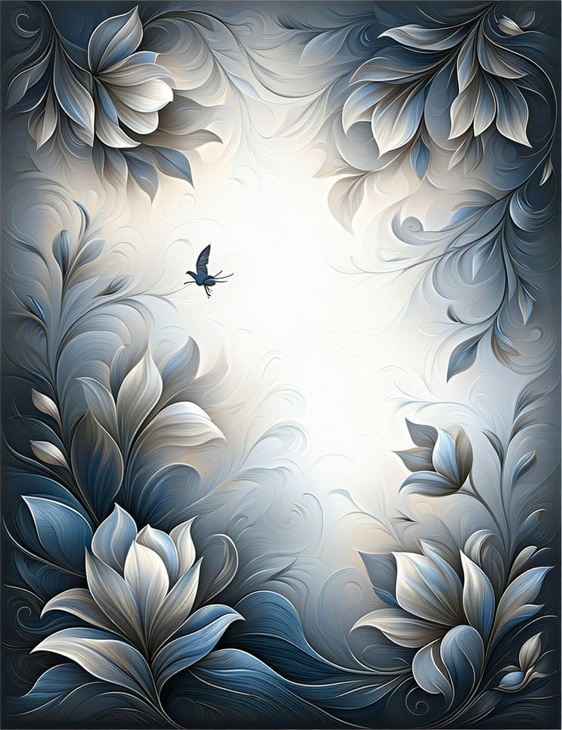 Floral Abstract Art Design Rug