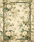Floral Branches With Cream Blooms Rug