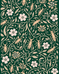 Nature Inspired Bug Flower Pattern Rug