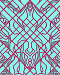 Geometric Contour Symmetry Design Rug