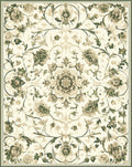 Vintage Floral Accents Swirl Pattern Rug
