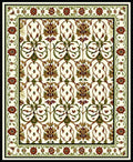 Classic Floral Vine Patterned Rug