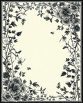 Vintage Floral Branches Nature Pattern Rug