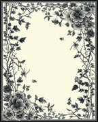 Vintage Floral Branches Nature Pattern Rug
