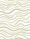 Oatmeal Cream Abstract Wavy Lines Rug