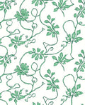 Vine Leaf Pattern With Green Accents Rug