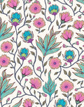 Artistic Floral Vine Pattern Rug