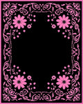 Bountiful Floral Frame Design Rug
