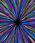 Vivid Burst Abstract Geometric Rug