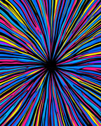 Vivid Burst Abstract Geometric Rug