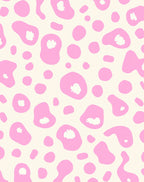Playful Pink Irregular Spots Rug