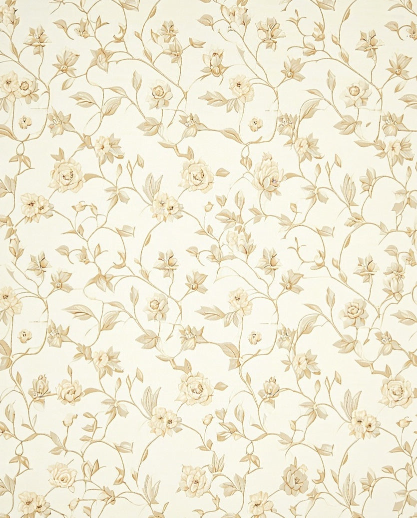 Delicate Floral Vine Pattern Rug