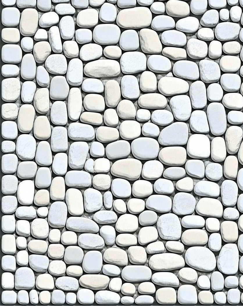 Natural Pebble Texture Pattern Rug