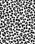 Abstract Black Ink Blob Pattern Rug