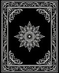 Vintage Floral Mandala Frame Design Rug
