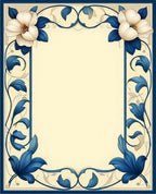 Elegant Floral Swirl Pattern Rug