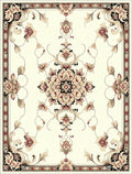 Cream Floral Vintage Ornament Rug