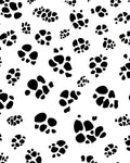 Black White Spotted Animal Pattern Rug