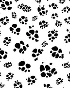 Black White Spotted Animal Pattern Rug