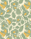Botanical Flowing Linen Pattern Rug