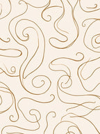 Minimalist Swirl Line Art Design Rug