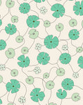 Water Lily Floral Pattern Rug