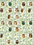 Woodland Owl Branch Pattern Rug