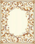 Rich Floral Swirls in Warm Tones Rug