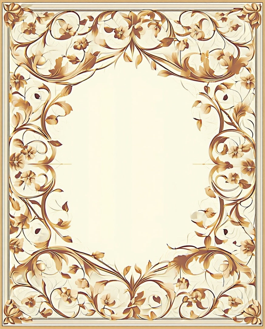 Rich Floral Swirls in Warm Tones Rug