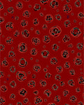 Bold Red Floral Burst Pattern Rug