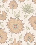 Vintage Sunburst Floral Pattern Rug