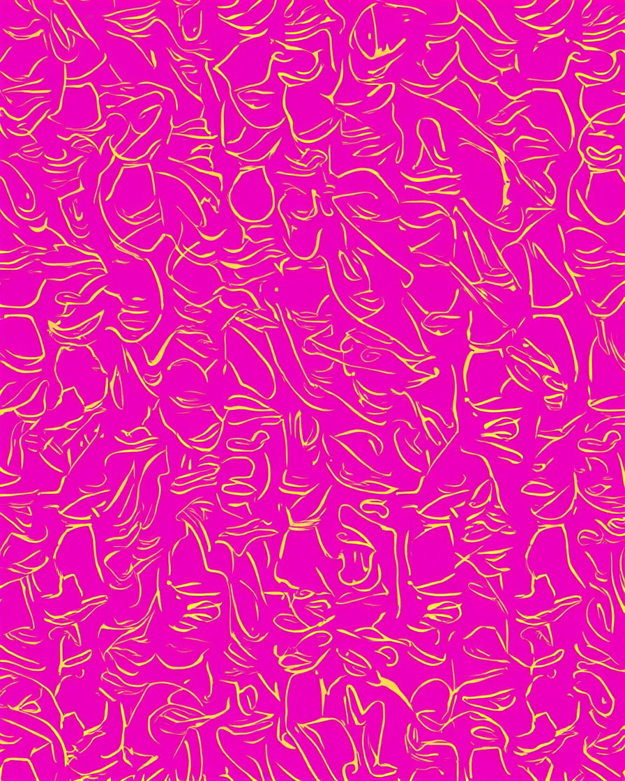 Vibrant Abstract Figure Pattern Rug