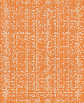 Abstract Orange Geometric Line Design Rug