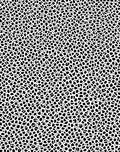 Black and White Organic Spot Pattern Rug